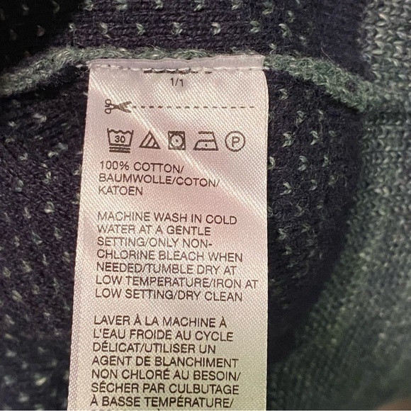 Rover& Lakes Comfort Sweater Mens Size XL Pull Over Buttons Green-Black - Picture 7 of 10